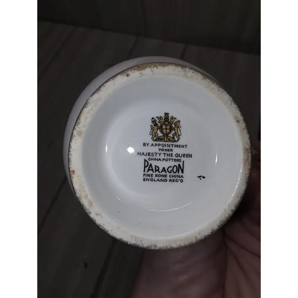 Vtg Paragon Creamer Pink & Yellow Roses England Cottagecore Heritage GrandmaCore